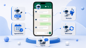 5 tipos de agente de IA para WhatsApp: SDR, agendamento, nutrição, renovação e suporte