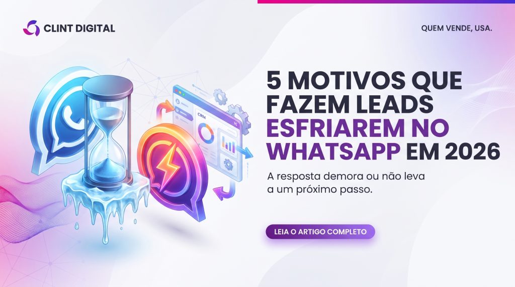 Leads esfriando no WhatsApp: conversa parada à espera de resposta ao lado de uma conversa respondida na hora